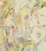 George Grosz. Plate XI from Ecce Homo. 1922-1923 (reproduced drawings and watercolors executed 1915-22)