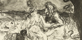 Max Beckmann. Samson and Delilah (Simson und Delila). 1911