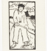 Emil Orlik. Slovak (Slowake) from Small Woodcuts (Kleine Holzschnitte). 1920 (prints executed 1896-1899)