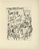 Max Beckmann. Striptease (Nackttanz) fromTrip to Berlin 1922 (Berliner Reise 1922). 1922