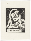 Emil Orlik. Ex Libris M.L. (Max Lehrs) from Small Woodcuts (Kleine Holzschnitte). 1920 (prints executed 1896-1899)