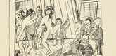 Max Beckmann. Striptease (Nackttanz) fromTrip to Berlin 1922 (Berliner Reise 1922). 1922