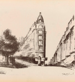 Jean Marchand. View of a Street (Strassenansicht) (plate, preceding p. 63) from Jahrbuch der jungen Kunst, vol. 5. 1924