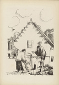 Jean-Emile Laboureur. Rural Couple (Ländliches Paar) (plate, after p. 462) from Jahrbuch der jungen Kunst, vol. 5 (1924). 1924