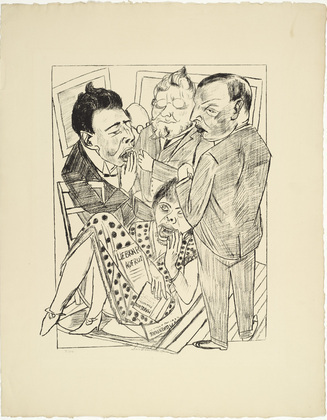 Max Beckmann. The Disillusioned II (Die Enttäuschten II) from the portfolio Trip to Berlin 1922 (Berliner Reise 1922). 1922