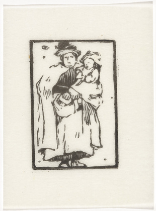 Emil Orlik. Mother and Child (Mutter und Kind) from Small Woodcuts (Kleine Holzschnitte). 1920 (prints executed 1896-1899)