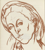 Gustav Schaffer. Girl's Head (Mädchenkopf) (plate, preceding p. 9) from Künstler abseits vom Wege. 10 Jahre deutscher Kunst in der Provinz. 1918