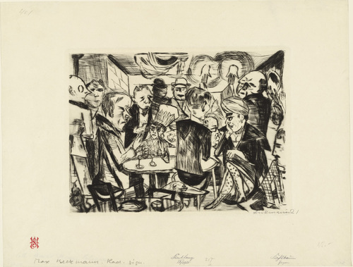 Max Beckmann. Kahlbaum. (1919, published 1920, dated 1921)