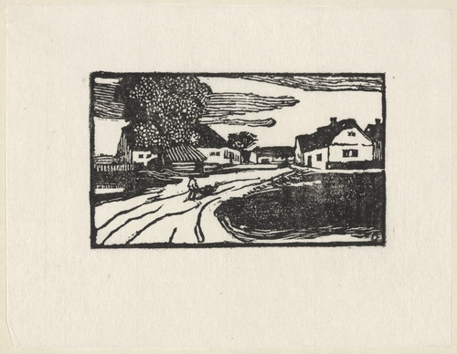 Emil Orlik. The Wheelbarrower (Karrenschieber) from Small Woodcuts (Kleine Holzschnitte). 1920 (prints executed 1896-1899)