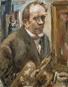 Lovis Corinth. Self-Portrait with Palette. April 1924
