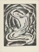 Rose Friedrich. Crouching Female (Kauernde Mädchengestalt) (plate, preceding p. 24) from Künstler abseits vom Wege. 10 Jahre deutscher Kunst in der Provinz. 1918