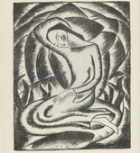 Rose Friedrich. Crouching Female (Kauernde Mädchengestalt) (plate, preceding p. 24) from Künstler abseits vom Wege. 10 Jahre deutscher Kunst in der Provinz. 1918
