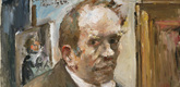 Lovis Corinth. Self-Portrait with Palette. April 1924