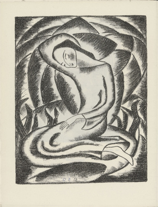 Rose Friedrich. Crouching Female (Kauernde Mädchengestalt) (plate, preceding p. 24) from Künstler abseits vom Wege. 10 Jahre deutscher Kunst in der Provinz. 1918