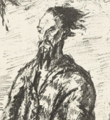 Max Beckmann. Christ in the Desert (Large Figure) (Christus in der Wüste [Grosse Figur])  from Six Lithographs to the New Testament (Sechs Lithographien zum Neuen Testament). (1911)