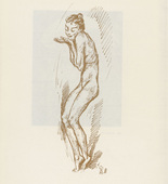 Georg Gelbke. Dancing Nude (Tanzender Akt) (plate, preceding p. 41) from Künstler abseits vom Wege. 10 Jahre deutscher Kunst in der Provinz. 1918