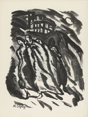 Martha Schrag. Figures at Night (Nächtliche Gestalten) (plate, preceding p. 57) from Künstler abseits vom Wege. 10 Jahre deutscher Kunst in der Provinz. 1918