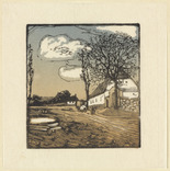 Emil Orlik. Bohemian Village (Böhmisches Dorf) from Small Woodcuts (Kleine Holzschnitte). 1920 (prints executed 1896-1899)