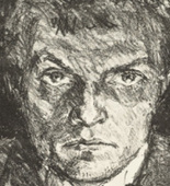 Max Beckmann. Self-Portrait (Selbstbildnis). (1911)