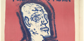 Oskar Kokoschka. Self-Portrait, Hand on Chest (Selbstbildnis, Hand auf der Brust). (1911-12, published 1912)