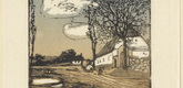 Emil Orlik. Bohemian Village (Böhmisches Dorf) from Small Woodcuts (Kleine Holzschnitte). 1920 (prints executed 1896-1899)
