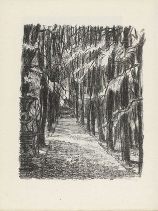 Alfred Kunze. Alley of Trees (Baumallee) (plate, preceding p. 73) from Künstler abseits vom Wege. 10 Jahre deutscher Kunst in der Provinz. 1918