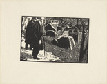 Emil Orlik. The Old Jewish Cemetery in Prague (Der alte Judenfriedhof in Prag) from Small Woodcuts (Kleine Holzschnitte). 1920 (prints executed 1896-1899)
