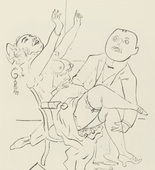 George Grosz. Plate 64 from Ecce Homo. 1922-1923 (reproduced drawings and watercolors executed 1915-22)