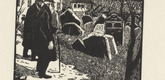 Emil Orlik. The Old Jewish Cemetery in Prague (Der alte Judenfriedhof in Prag) from Small Woodcuts (Kleine Holzschnitte). 1920 (prints executed 1896-1899)