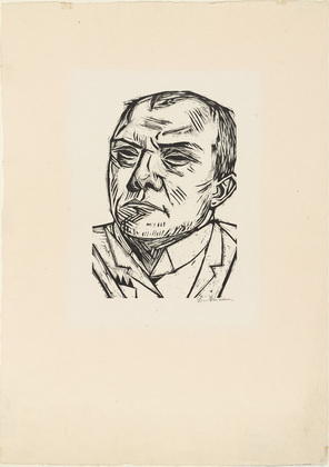 Max Beckmann. Self-Portrait (Selbstbildnis). (1922)