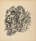 René Beeh. The Fool of Manegg (Der Narr auf Manegg) (plate 10) from Gottfried Keller-Bilderbuch. Zum Hundertsten Geburtstag Gottfried Kellers. 1914