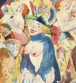 George Grosz. Plate XIII from Ecce Homo. 1922-1923 (reproduced drawings and watercolors executed 1915-22)