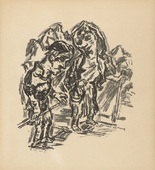 René Beeh. The Fool of Manegg (Der Narr auf Manegg) (plate 10) from Gottfried Keller-Bilderbuch. Zum Hundertsten Geburtstag Gottfried Kellers. 1914