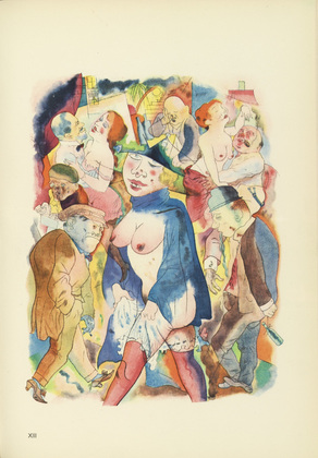 George Grosz. Plate XIII from Ecce Homo. 1922-1923 (reproduced drawings and watercolors executed 1915-22)