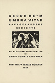 Ernst Ludwig Kirchner. Title vignette (Titelvignette) from Umbra vitae (Shadow of Life). 1924