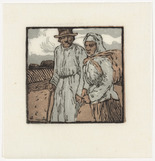 Emil Orlik. Ruthenians on a Hike (Ruthenen auf der Wanderung) from Small Woodcuts (Kleine Holzschnitte). 1920 (prints executed 1896-1899)