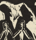 Ernst Ludwig Kirchner. Title vignette (Titelvignette) from Umbra vitae (Shadow of Life). 1924