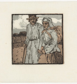 Emil Orlik. Ruthenians on a Hike (Ruthenen auf der Wanderung) from Small Woodcuts (Kleine Holzschnitte). 1920 (prints executed 1896-1899)