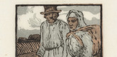 Emil Orlik. Ruthenians on a Hike (Ruthenen auf der Wanderung) from Small Woodcuts (Kleine Holzschnitte). 1920 (prints executed 1896-1899)