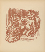 René Beeh. The Wicked-Holy Vitalis (Der schlimm-heilige Vitalis) (plate 3) from Gottfried Keller-Bilderbuch. Zum Hundertsten Geburtstag Gottfried Kellers. 1914