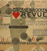Oskar Schlemmer. Poster for the Great Bridge Revue (Große Brücken Revue). 1926
