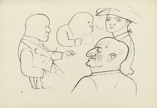 George Grosz. Plate 66 from Ecce Homo. 1922-1923 (reproduced drawings and watercolors executed 1915-22)
