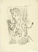 Max Beckmann. Lion Couple (Löwenpaar). (1921)
