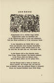 Ernst Ludwig Kirchner. The War (Der Krieg) (headpiece, page 3) from Umbra vitae (Shadow of Life). 1924