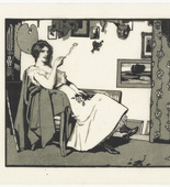 Emil Orlik. In the Studio (Im Atelier) from Small Woodcuts (Kleine Holzschnitte). 1920 (prints executed 1896-1899)