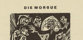 Ernst Ludwig Kirchner. The Morgue (Die Morgue) (headpiece, page 5) from Umbra vitae (Shadow of Life). 1924