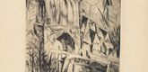 Lyonel Feininger. The Gate (Das Tor) from the portfolio Die Schaffenden, vol. 1, no. 1. (1912, published 1918)