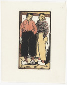 Emil Orlik. Dutch Boys (Holländische Buben) from Small Woodcuts (Kleine Holzschnitte). 1920 (prints executed 1896-1899)