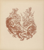 René Beeh. Little Meret (Das Meretlein) (plate 6) from Gottfried Keller-Bilderbuch. Zum Hundertsten Geburtstag Gottfried Kellers. 1914