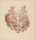 René Beeh. Little Meret (Das Meretlein) (plate 6) from Gottfried Keller-Bilderbuch. Zum Hundertsten Geburtstag Gottfried Kellers. 1914